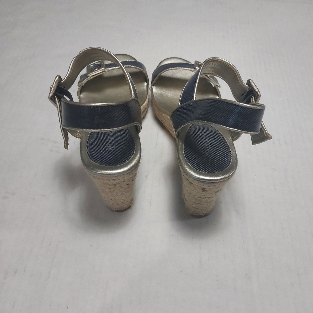Michelle D Sandals Heels Wedges Size 8 - Picture 5 of 14